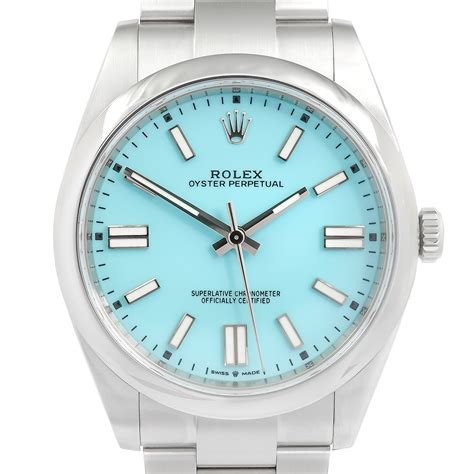 rolex blue green oyster perpetual date|rolex oyster perpetual tiffany blue.